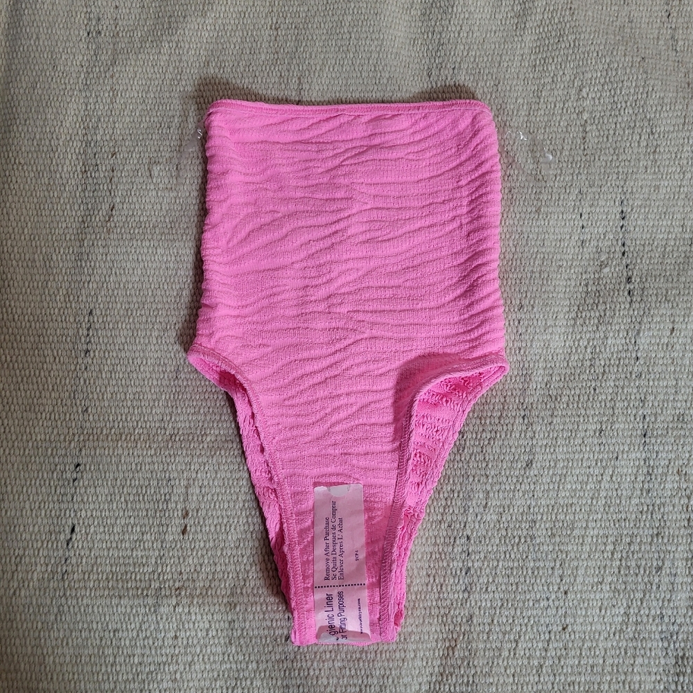 NWOT Bond-Eye Fane One Piece Swimsuit in Pink Tiger - Picture 5 of 8